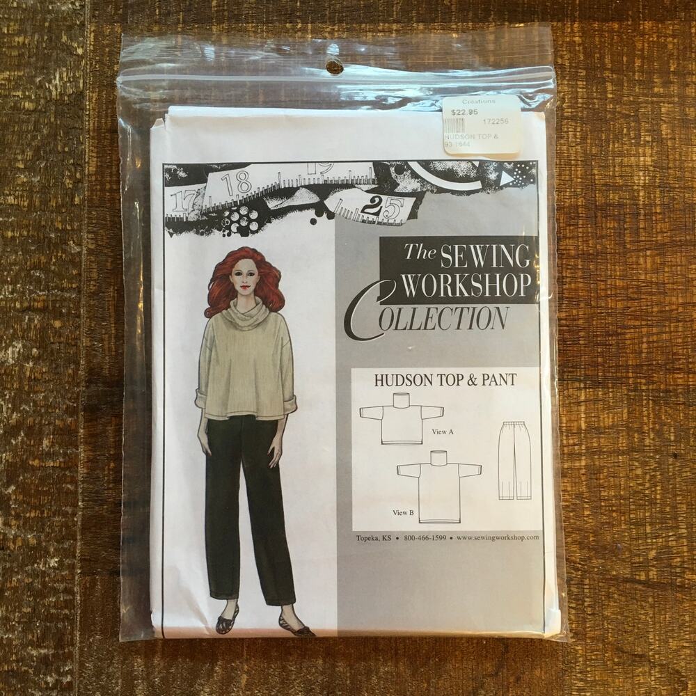 Sewing Workshop Pattern Womens Hudson Top & Pant Artisan Lagenlook 6-22 UNCUT